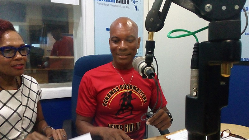 Promoting the 2018 Bahamas half Marathon on guardian radio 96,9